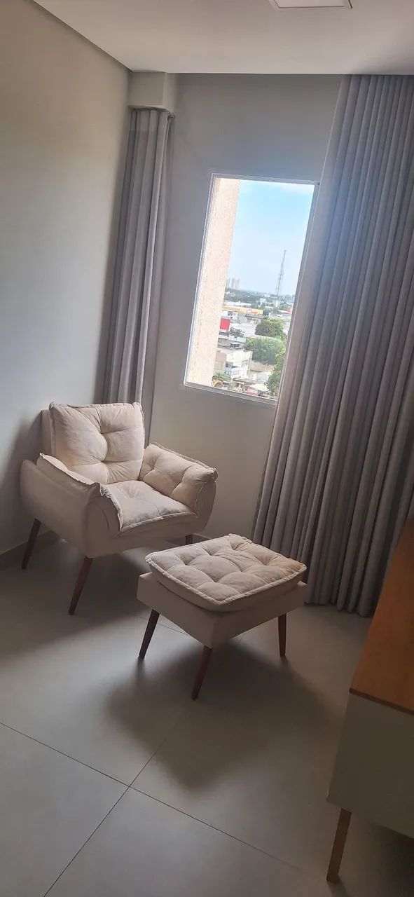 Poltrona + Pulf Para Amamentação e Sala de estar Confortável
