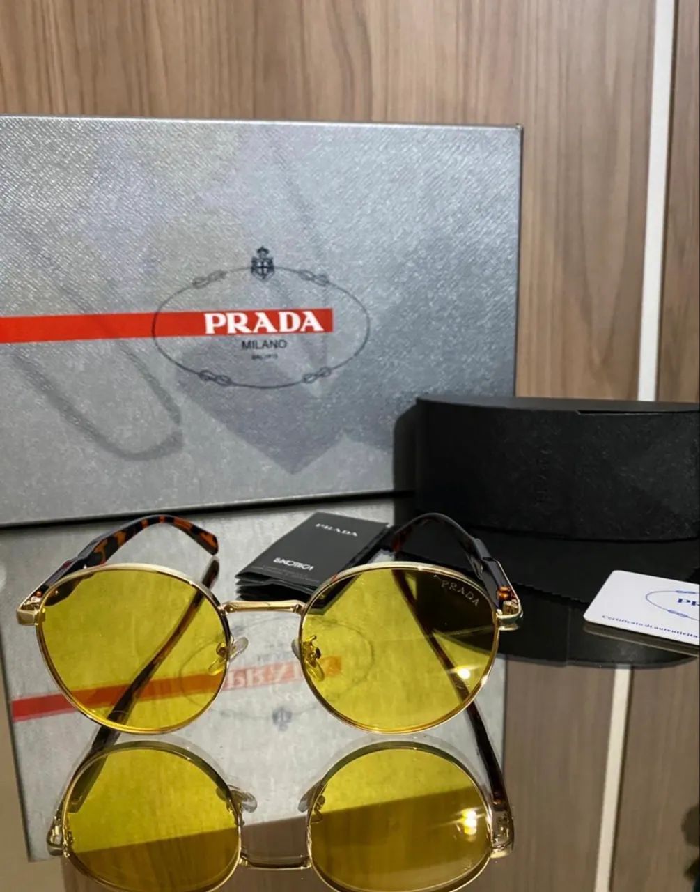 Óculos de sol Prada unissex  - Foto 2