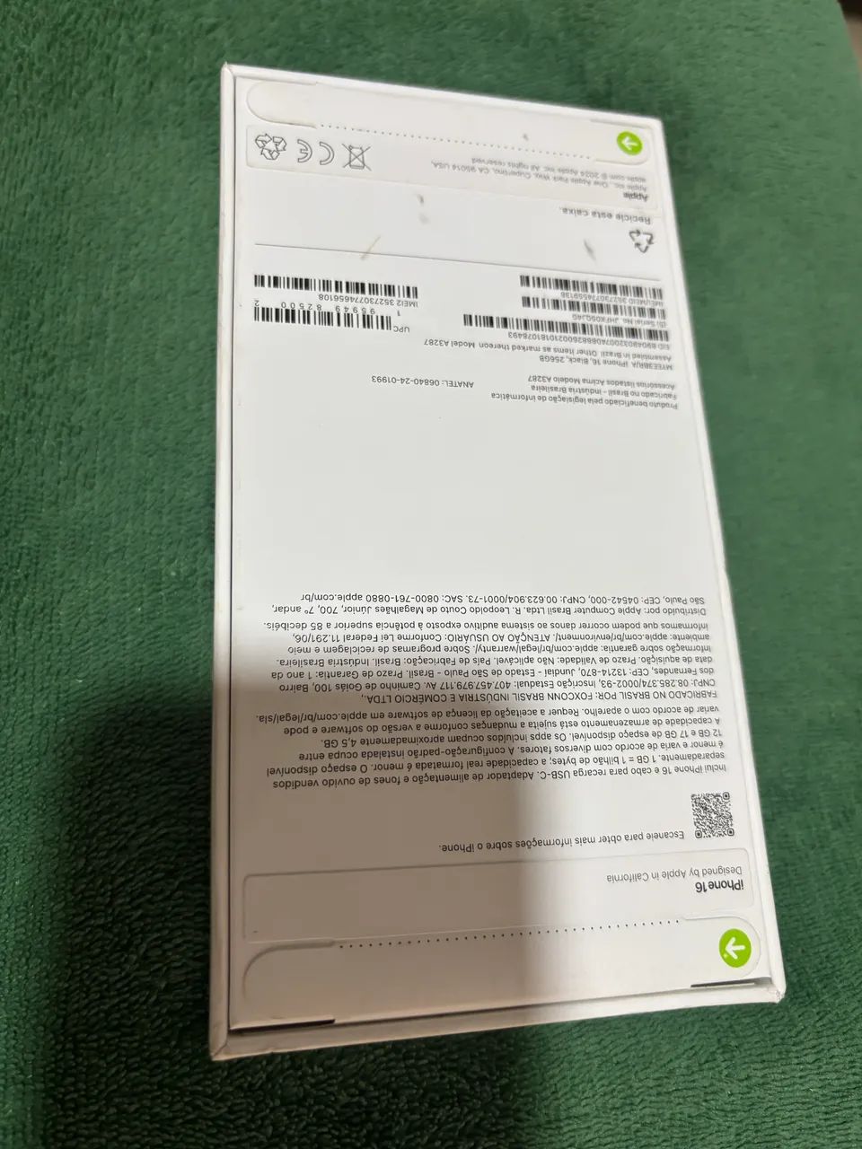 IPHONE 16 BLACK 256GB - LACRADO - Foto 2