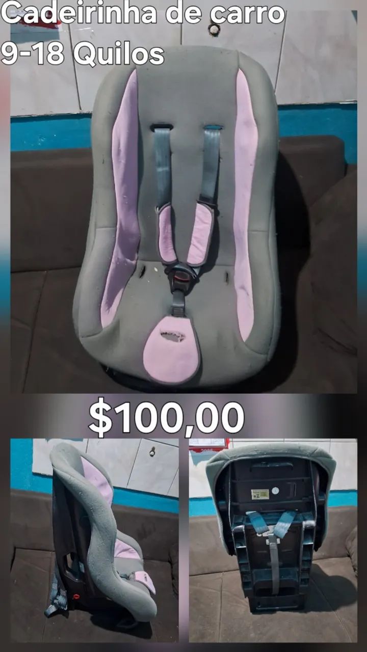 Cadeirinha de carro para crianças $100,00