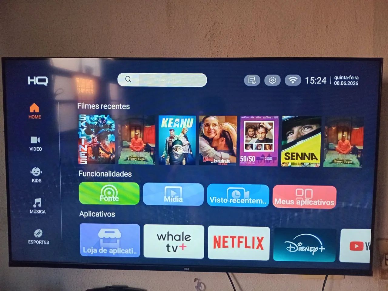Tv smart HQ 43 Aceito troca em 32  - Foto 4