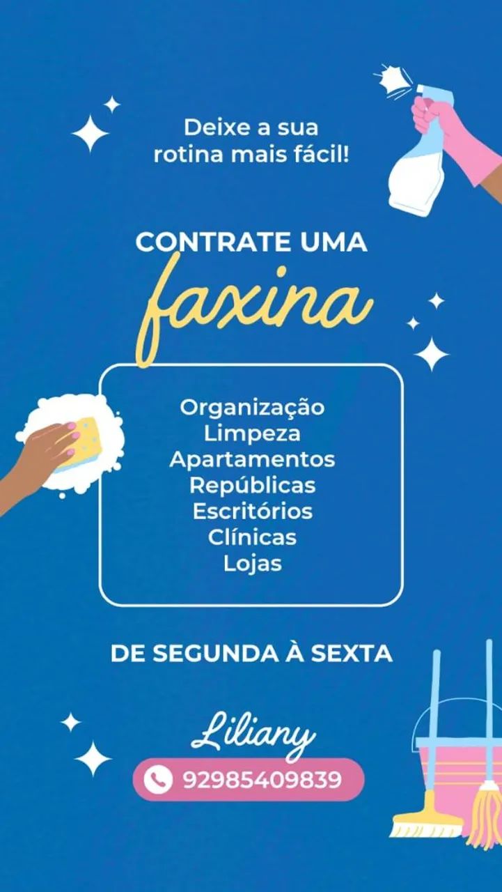 Faço faxina 