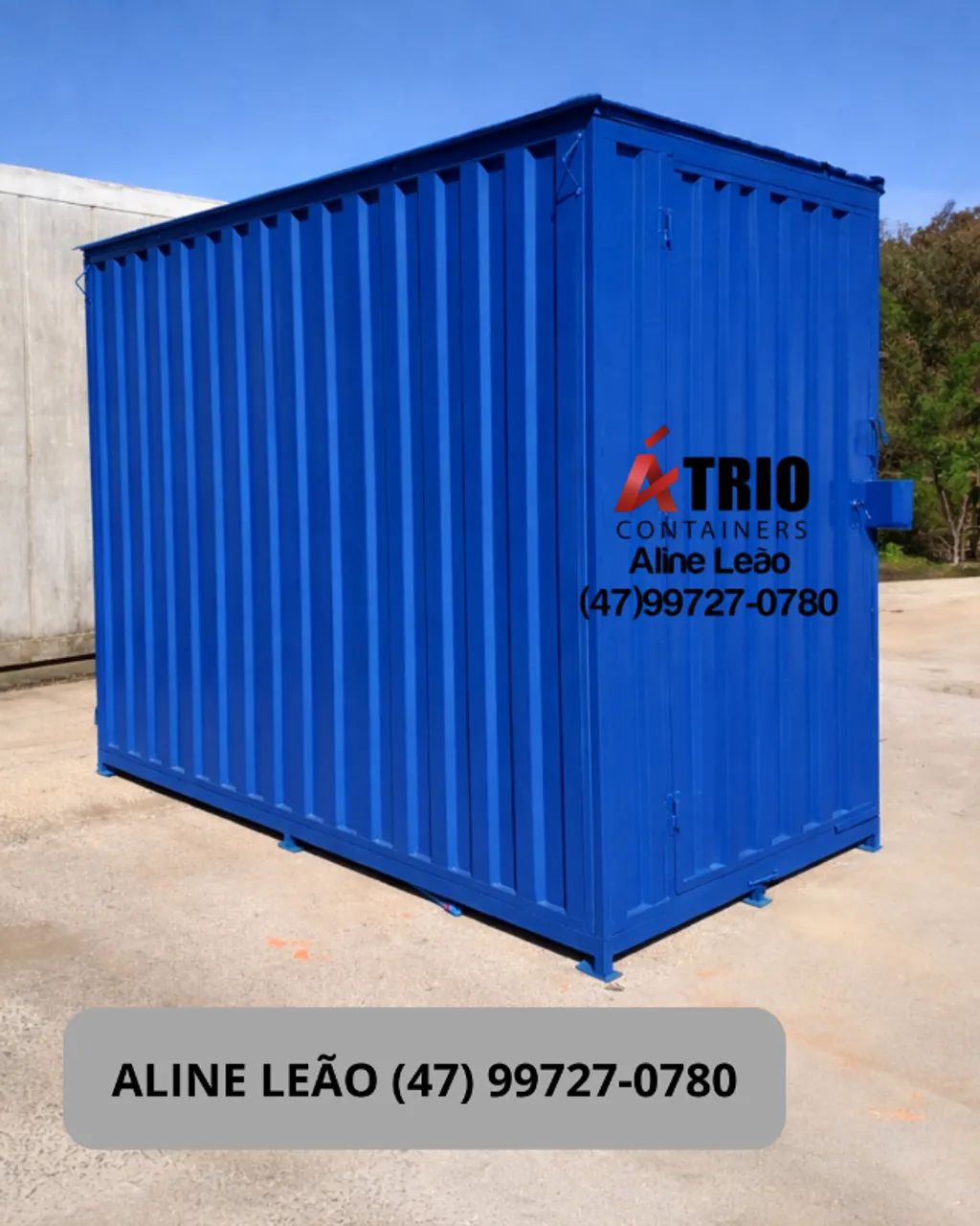 Container Almoxarifado Novo Galvanizado Florianópolis SC - Chave Tetra Piso Naval