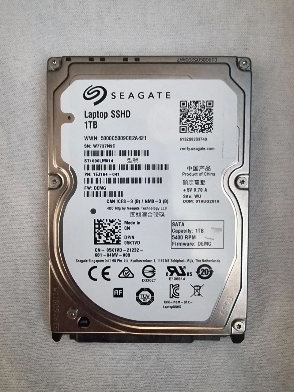 SSHD 2.5 1TB SEAGATE453824683265249280