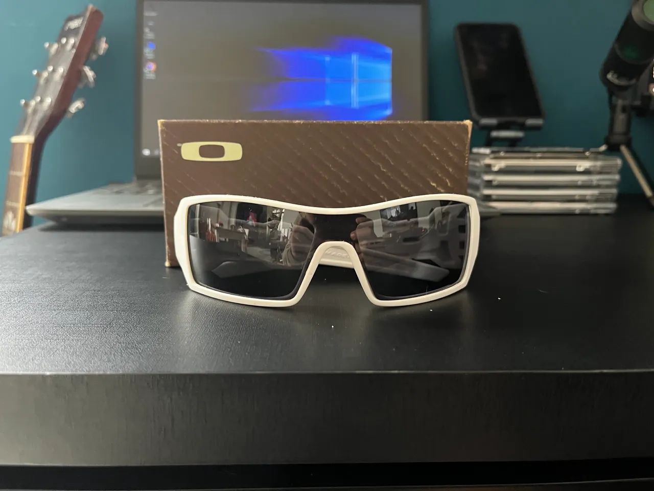 Oakley Oil Rig White com lentes Grey RARIDADE - Foto 3