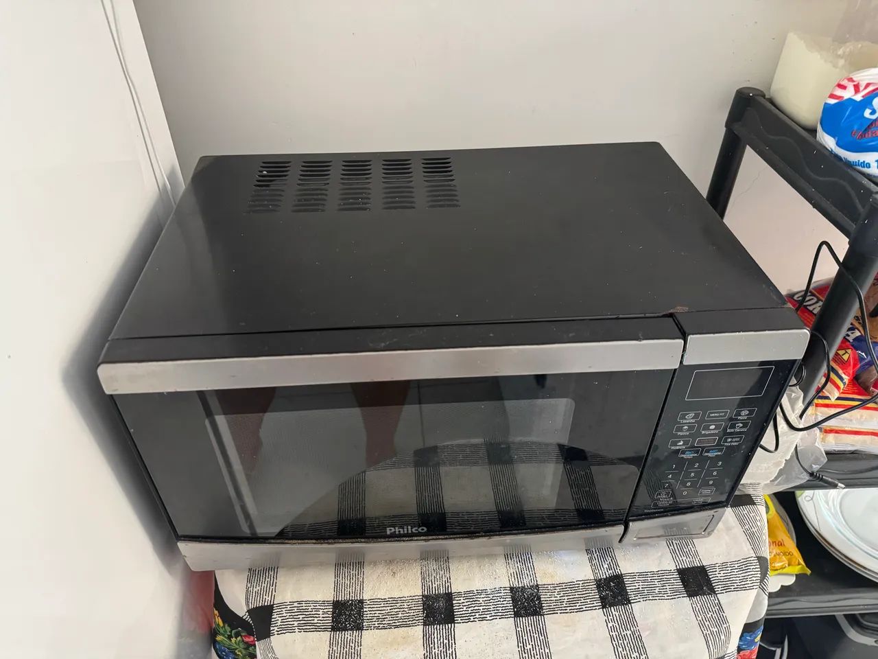 Micro-ondas Philco funcionando, porém painel/teclas numéricas apresentam defeito. - Foto 3