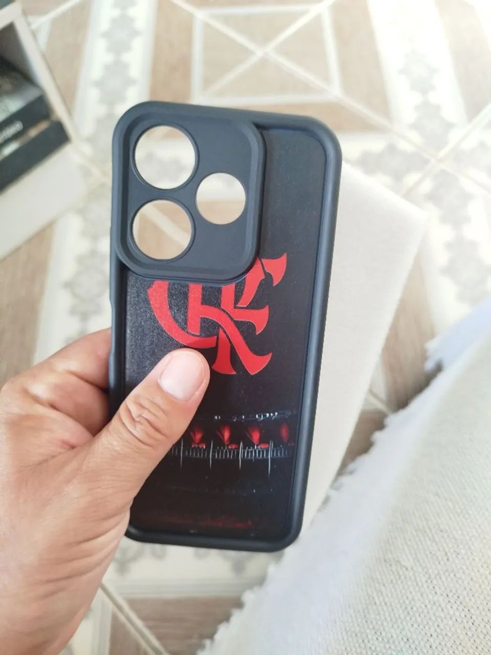 Capinha do Flamengo para celular Xiaomi Redimi 13  - Foto 3