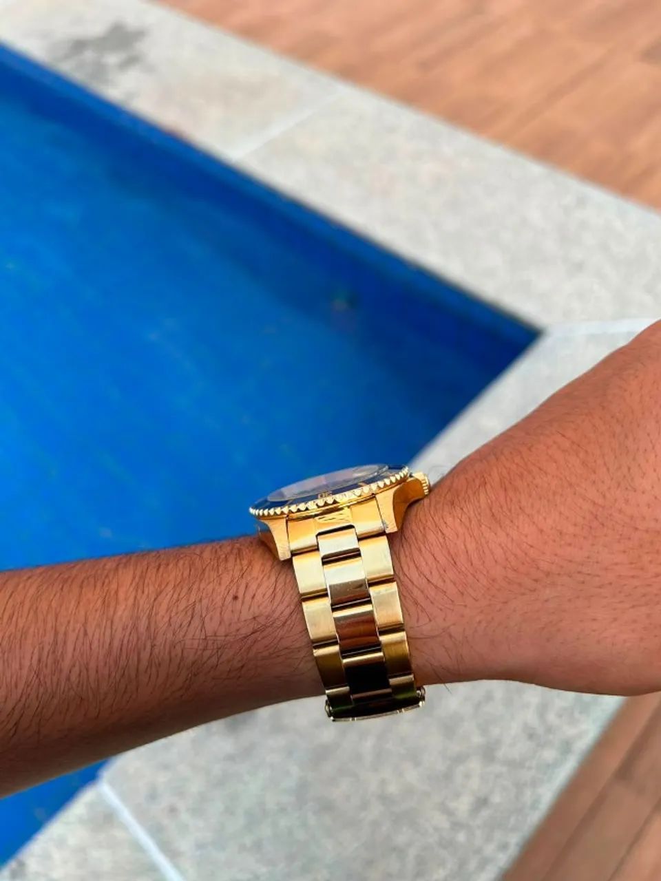 Invicta original Pro Diver Automático 8930OB dourado com mostrador e bisel azul!  - Foto 5