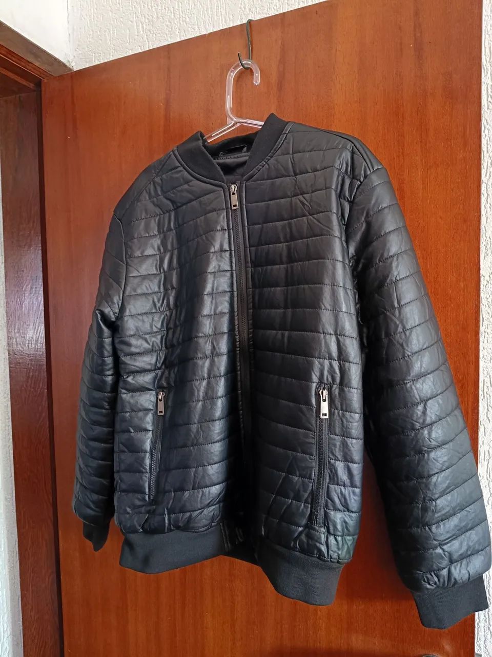 Jaqueta Kitsch de Couro Ecológico Bomber G