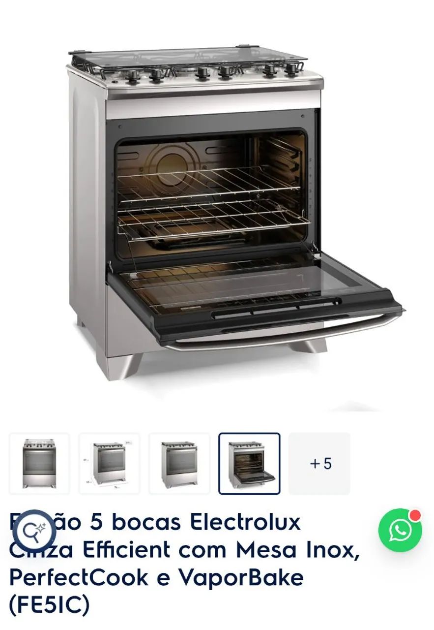 Fogão Eletrolux FE5IC Troca! - Foto 2
