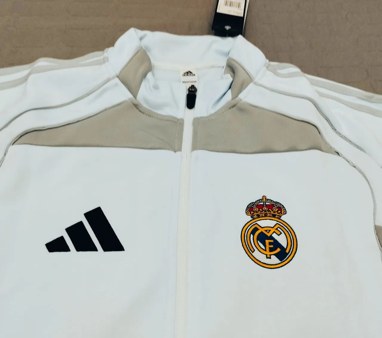 Conjunto De Time Real Madrid Performance  Branco  - Foto 4