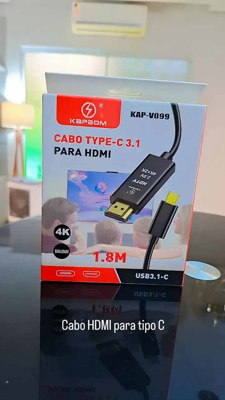Cabo HDMI para tipo C 