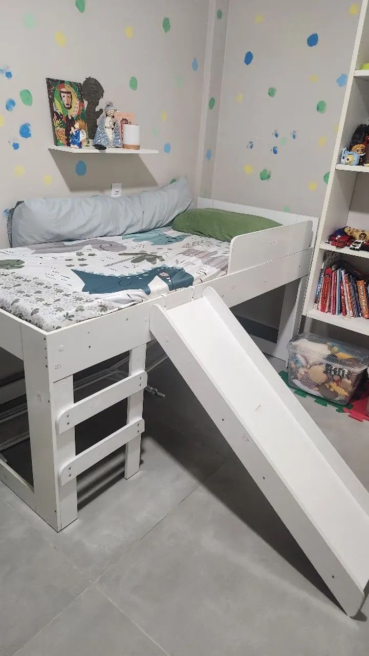 Cama com escorregador.  - Foto 2