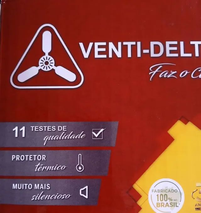 Ventilador de Teto Venti-Delta New Delta Light - Novo e Lacrado - Foto 3