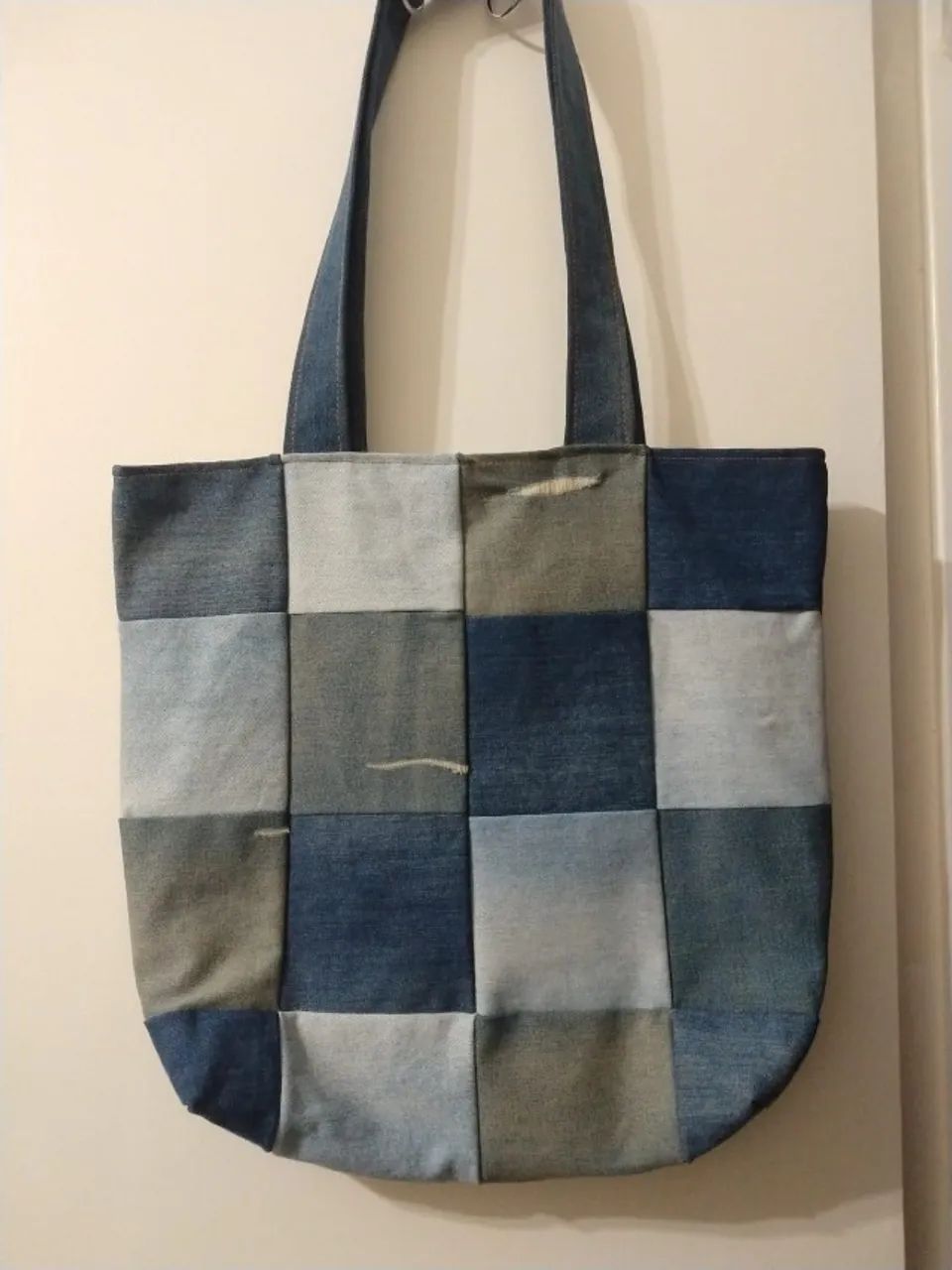 Bolsa Jeans Artesanal modelo único Cod 034 - Foto 3