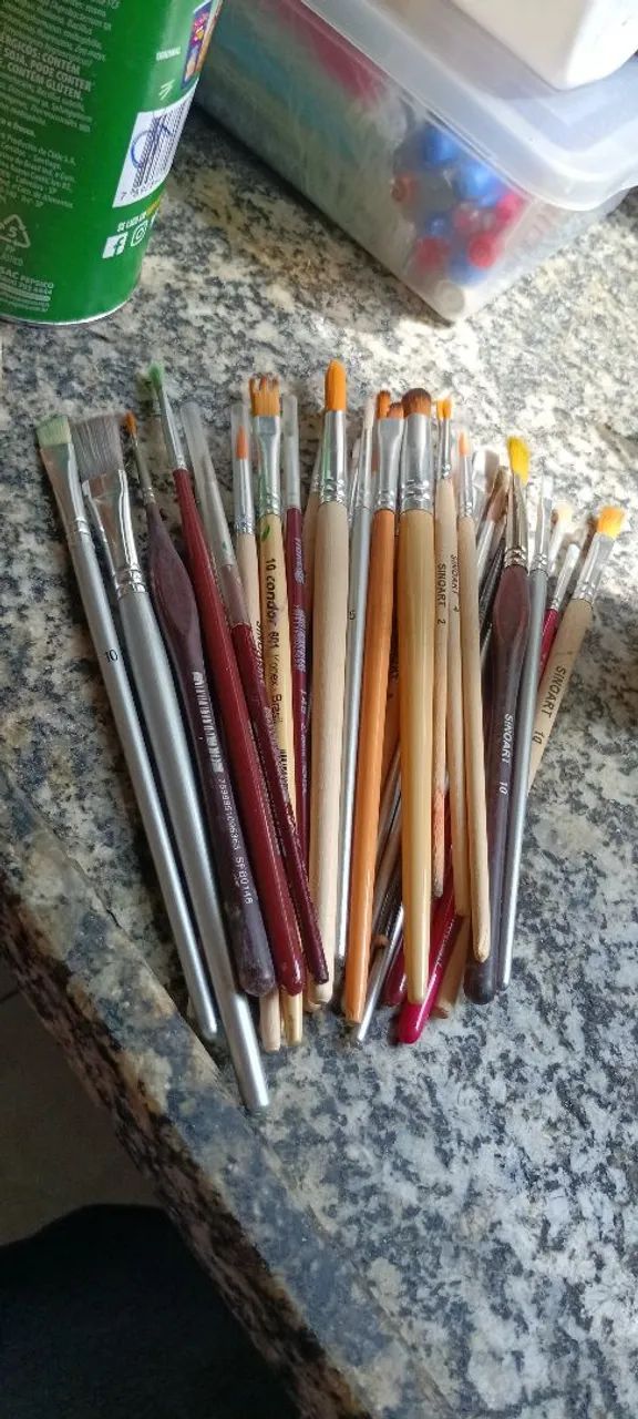 Pinceis novos So para quem desenha .leia descricao. - Foto 2