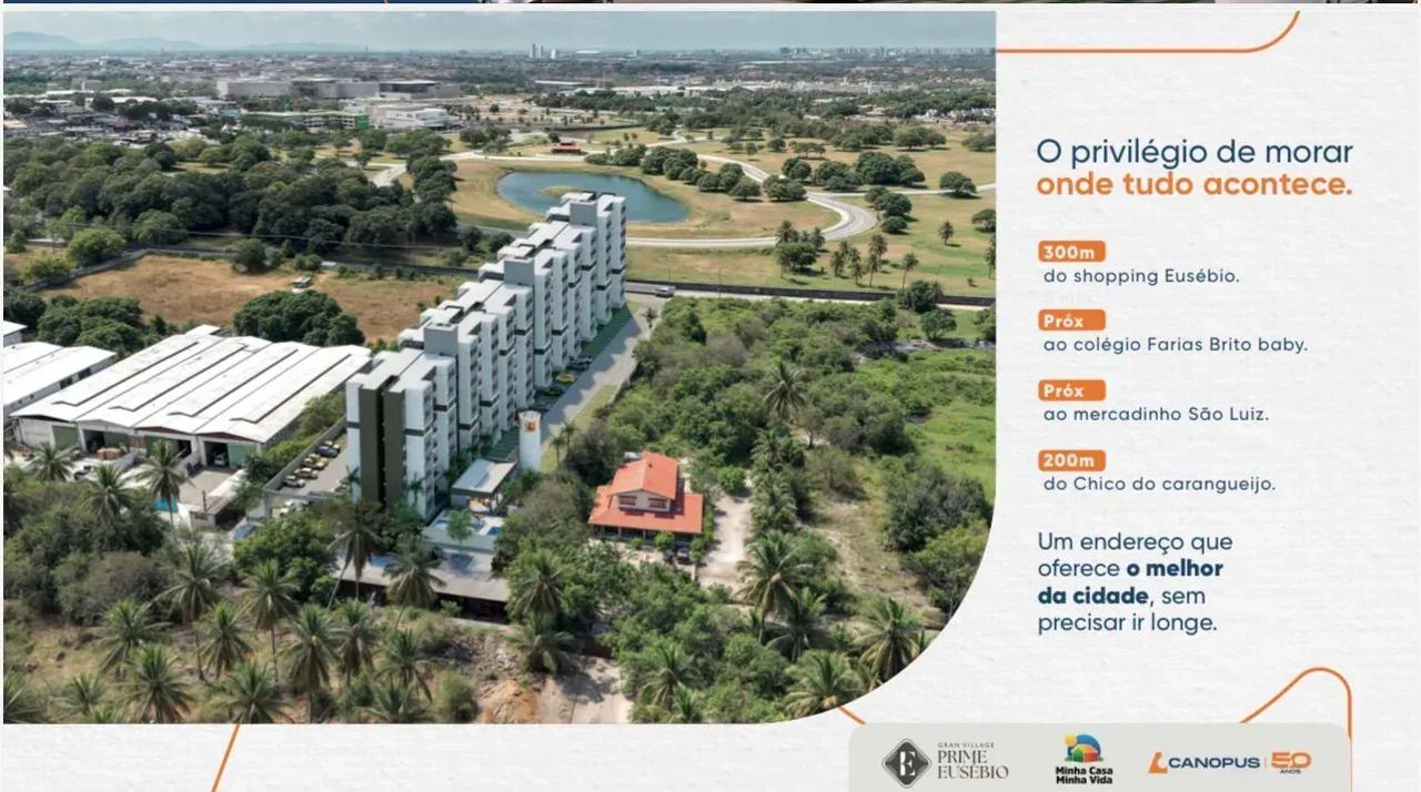 Gran Village Prime Eusébio, Lançamento, 57m2, 3 Qtos, 300m do Shopping Eusébio - Foto 5