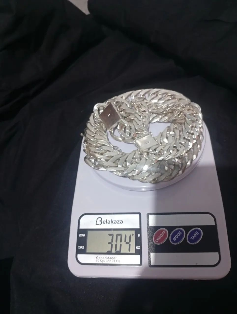 Corrente e pulseira estilo cubana pra maciça , 308gramas - Foto 5
