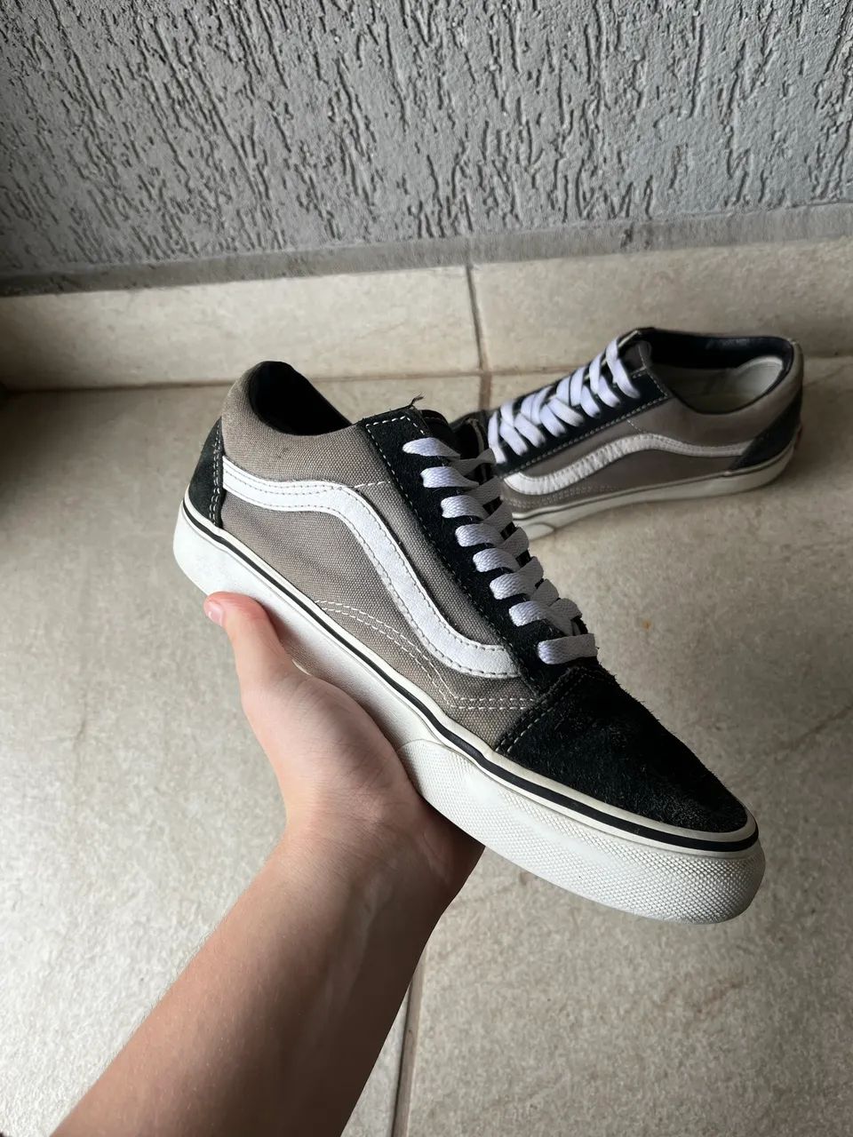 Tênis Vans Old Skool Preto e Cinza - 37  - Foto 2