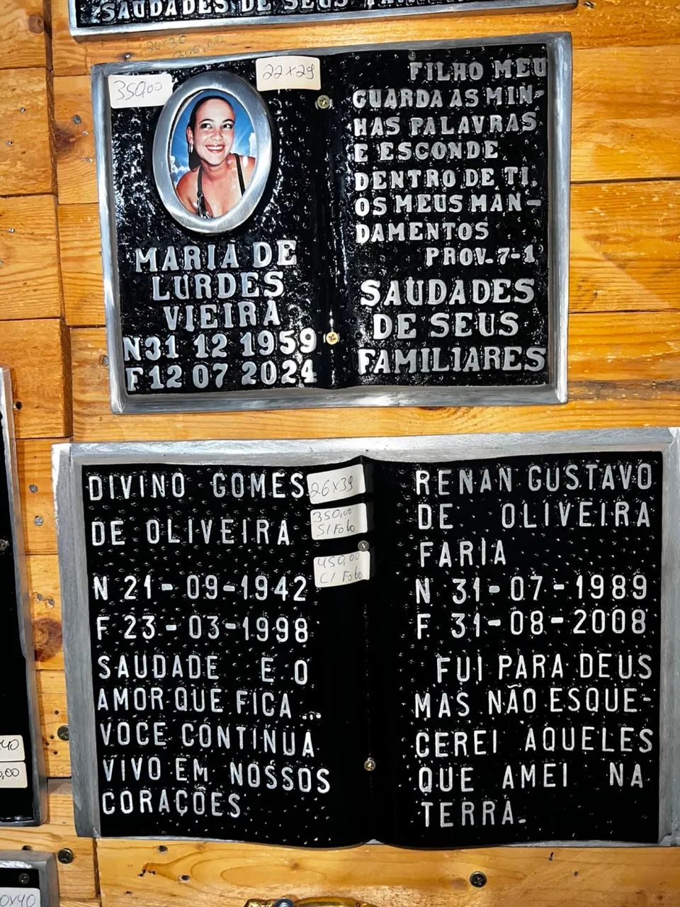 Placa de póstumas de alumínio  - Foto 4