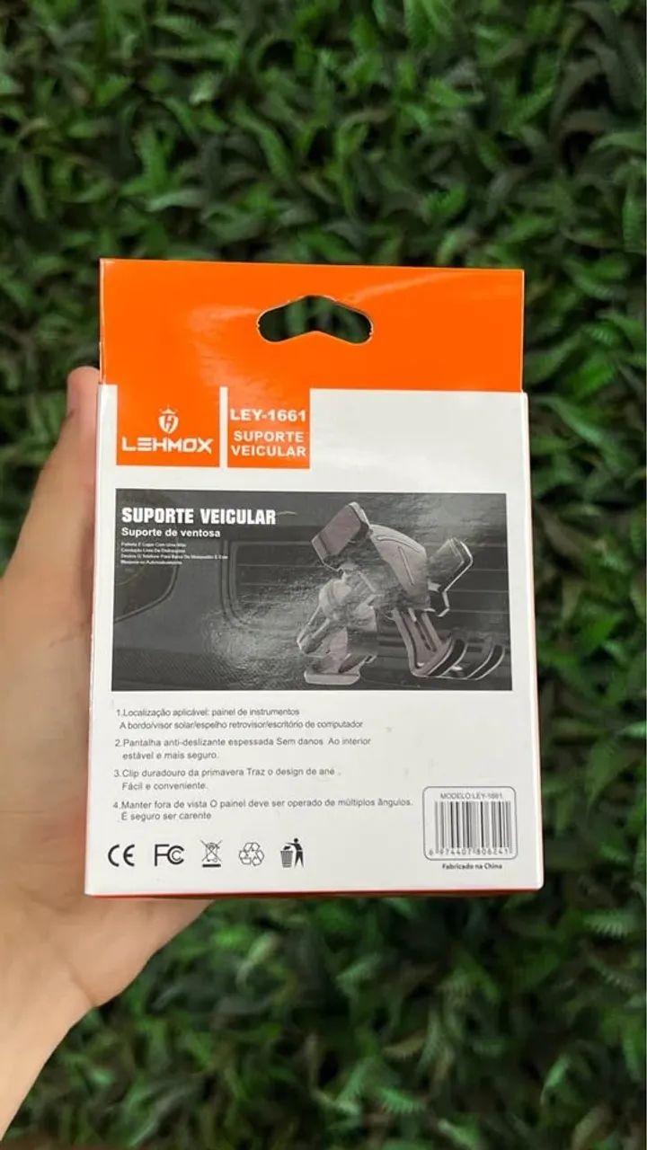 Suporte Veicular Celular LEY-1661 360° - Universal 3? a 7?