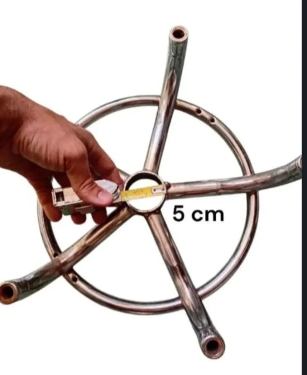 Base estrela para cadeiras e poltronas giratórias de ferro cromado - Foto 2