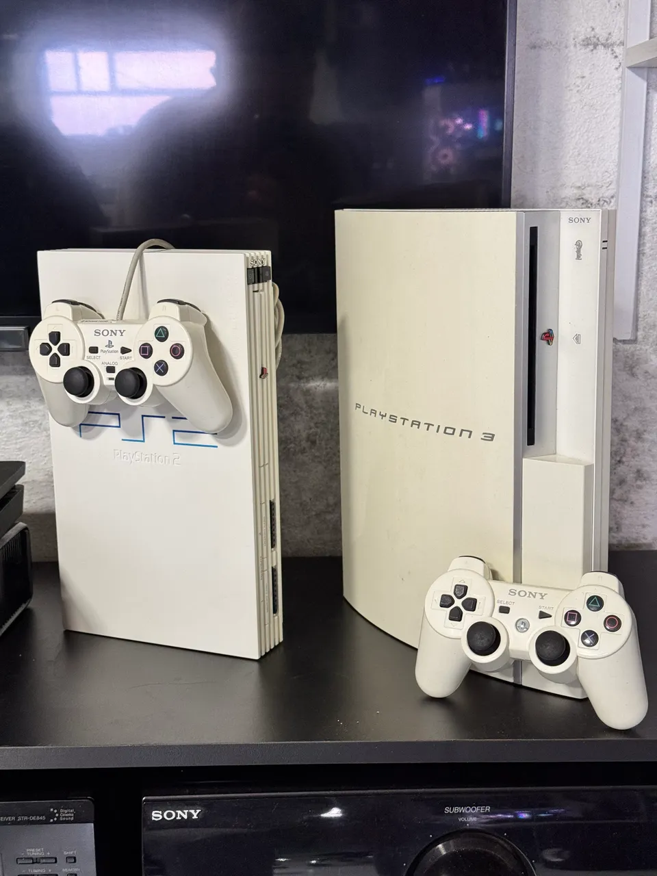 Playstation 3 branco pérolado 160gb HEN - Consoles de Vídeo Game