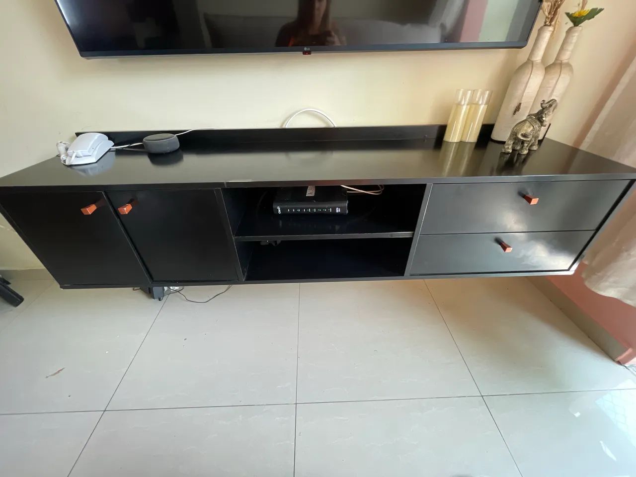 Rack Suspenso Torrens Preto 162 cm - Foto 2