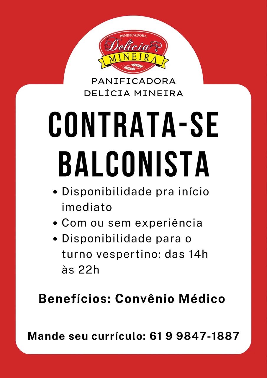 Vaga de Balconista