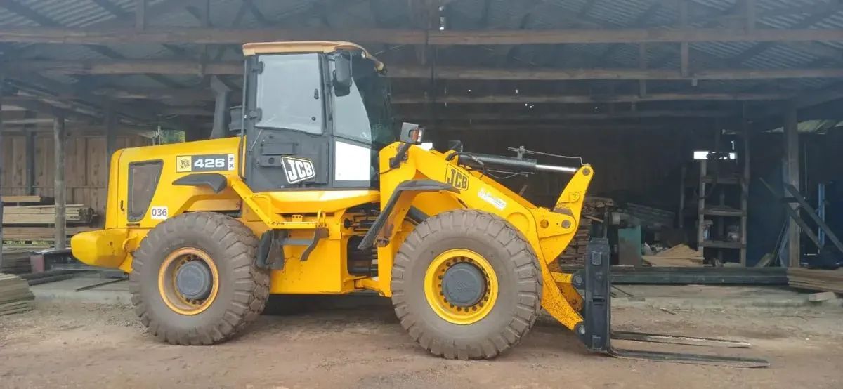 Pá Carregadeira Com Garfo Jcb 426 Zx 2007