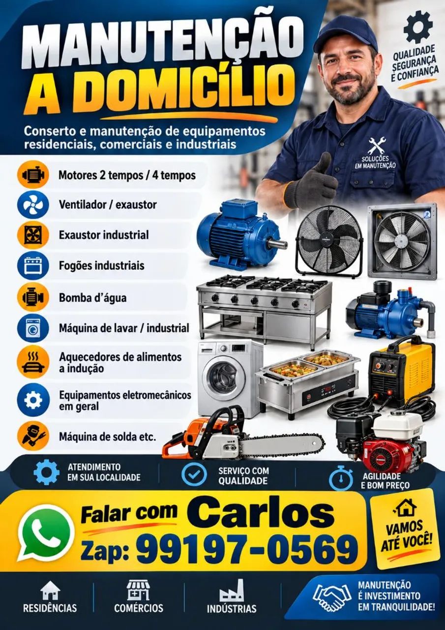 SERVIÇOS DE MANUTENÇÃO A DOMICÍLIO
