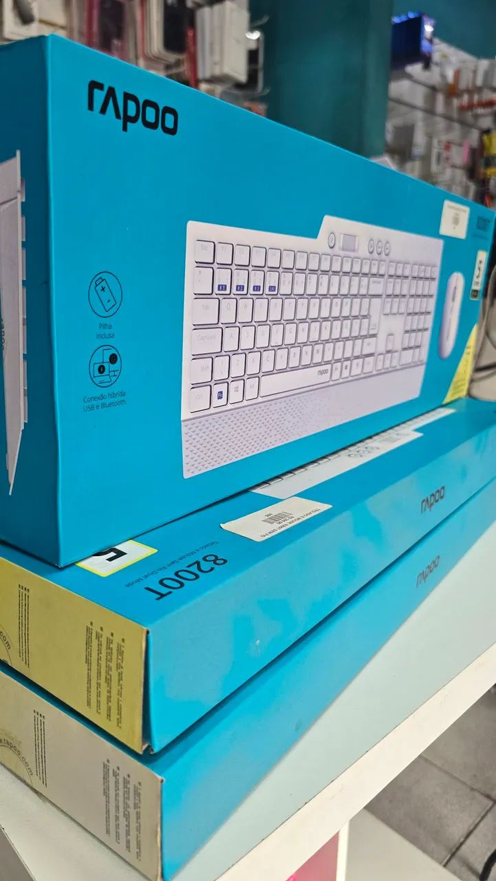 Teclado com mouse sem fio rapoo - Foto 3