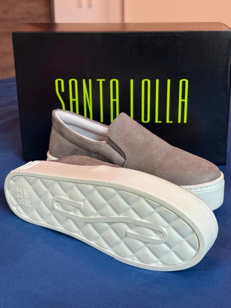 Tenis Slip On Plataforma Santa Lolla - Foto 2