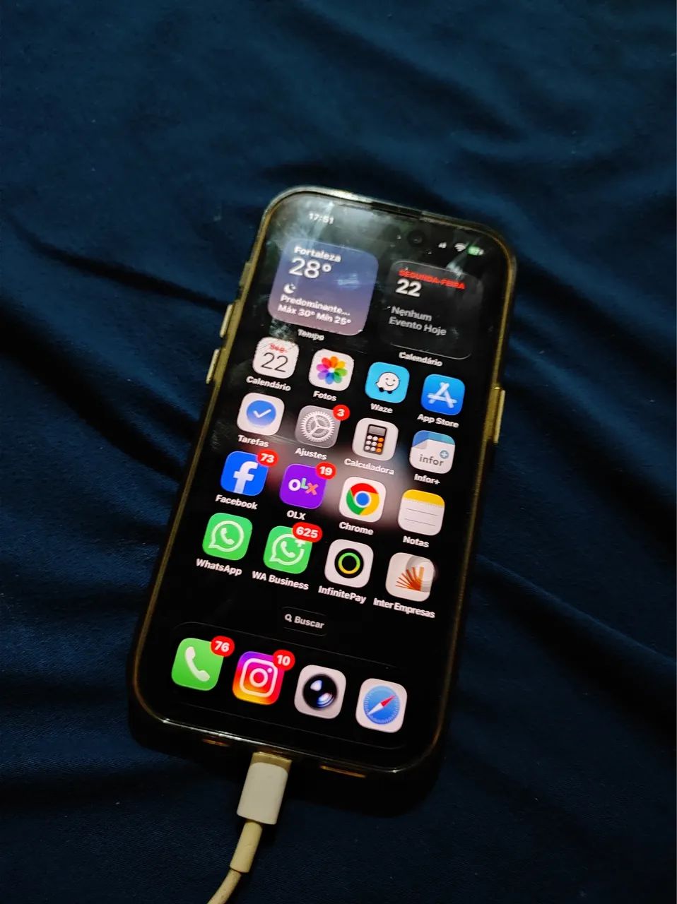 iPhone 14 Pro 256gb tela trincada 