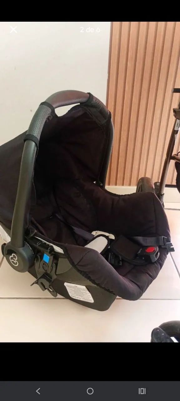 Carrinho de bebê Galzerano  e bebê conforto  - Foto 3