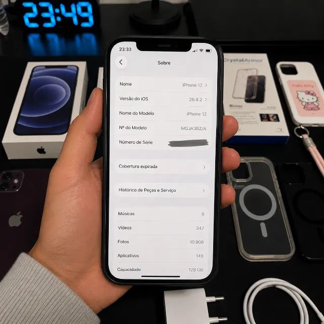 Apple iPhone 12 128GB Completo com Capinhas e Película CrystalArmor - Foto 3