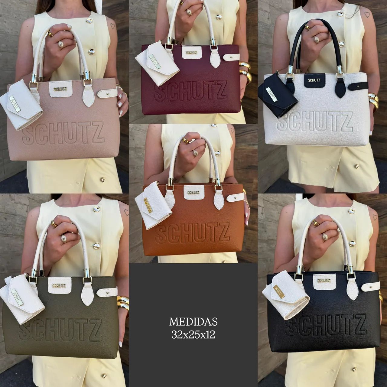 Bolsa Estilo Schutz Tote Grande - Espaçosa, Elegante e Moderna