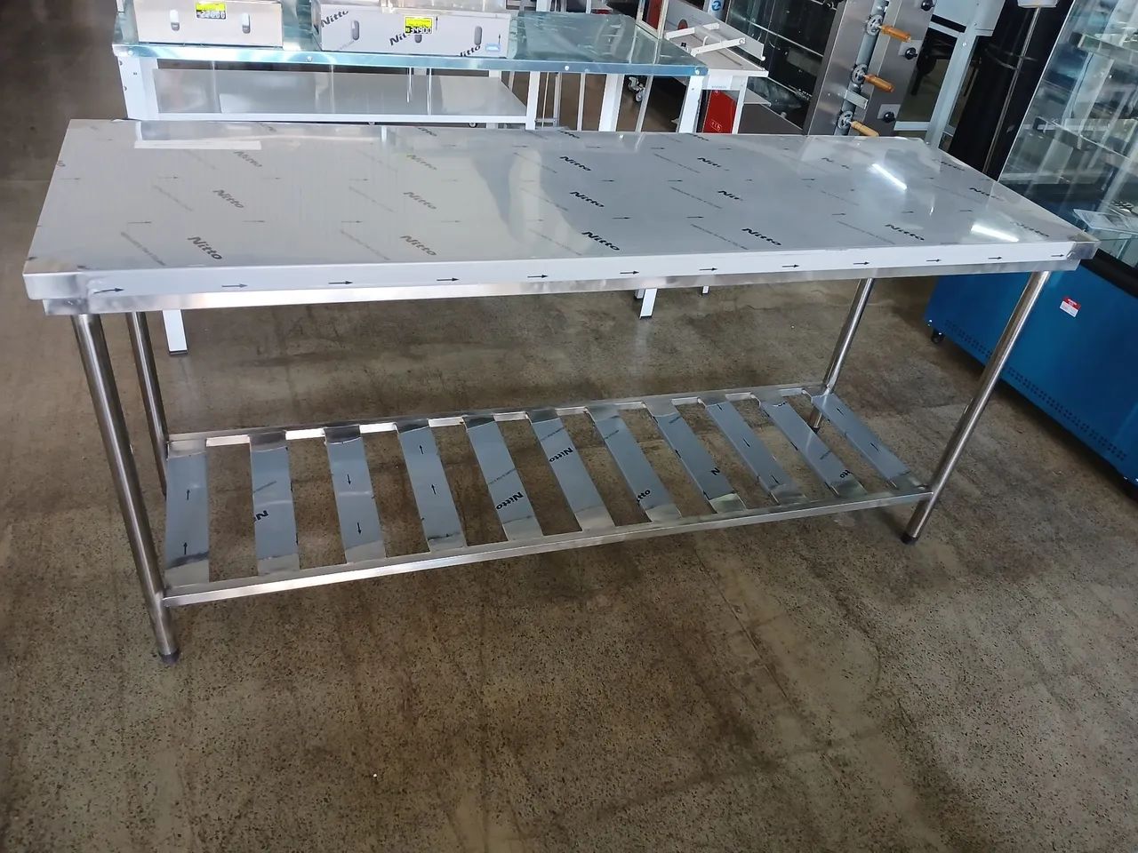 Mesa Inox  190x60 Gradeada  Reforçada  Danillus  - Foto 2