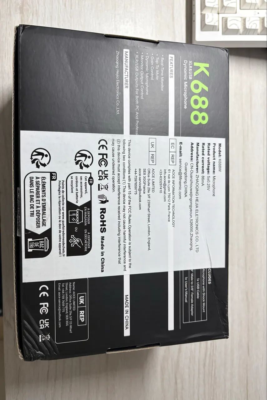Microfone FIFINE Branco - Amplitank (K688) - Foto 4