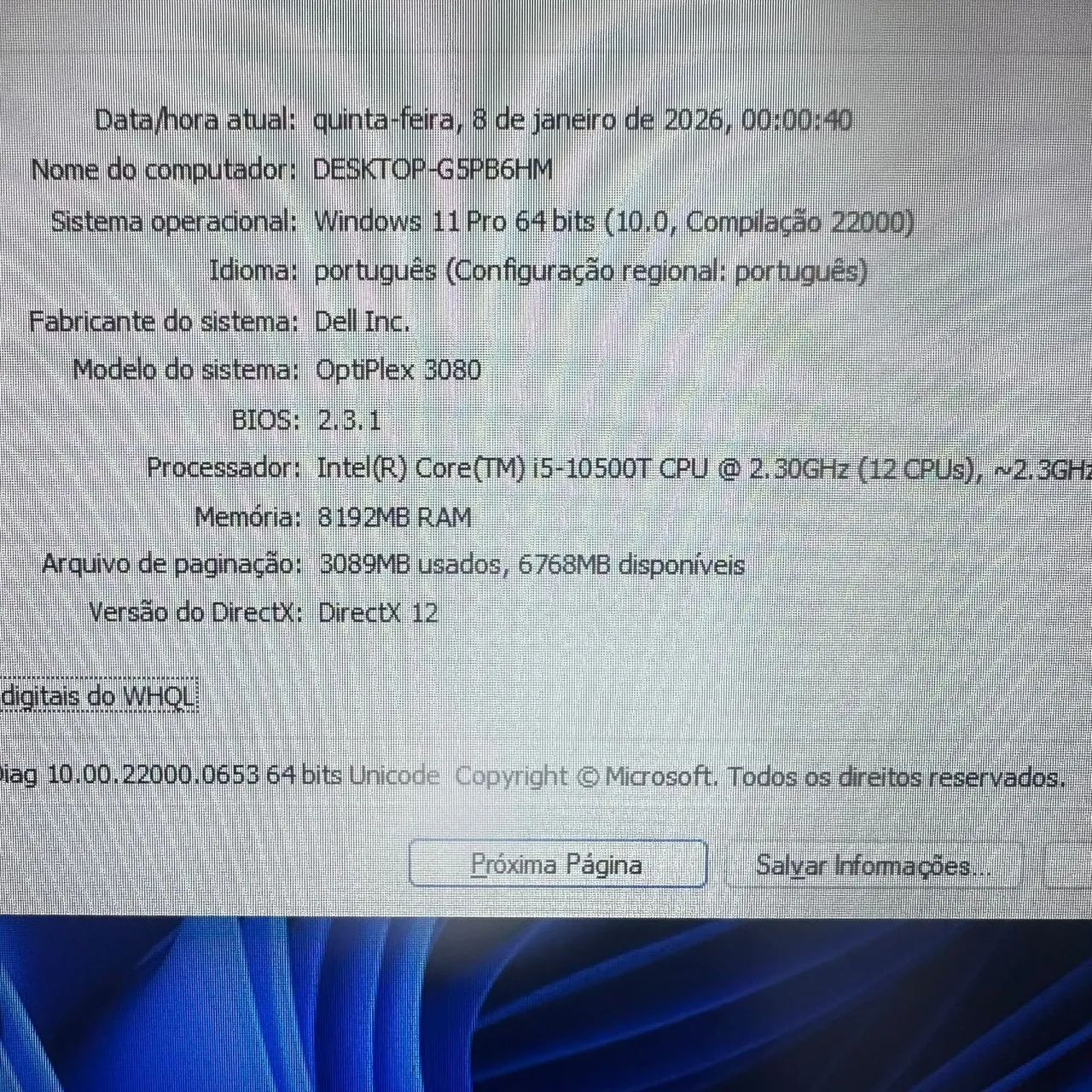 Mini CPU Dell Optiplex i5 - 10ª Ger 8GB M2: 256GB - Foto 4