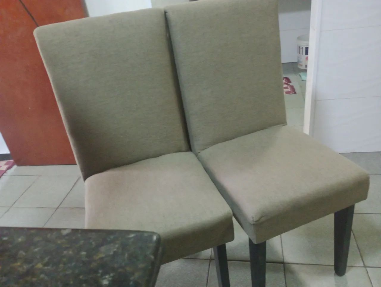 Kit de 6 cadeiras para mesa de jantar e 12 capa 