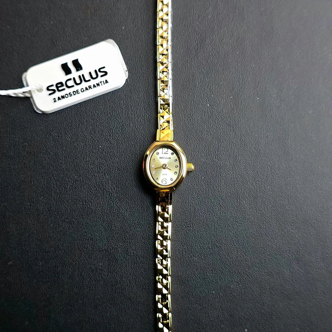 Relógio Seculus Micro Dourado 14mm 44029LPSVDB1