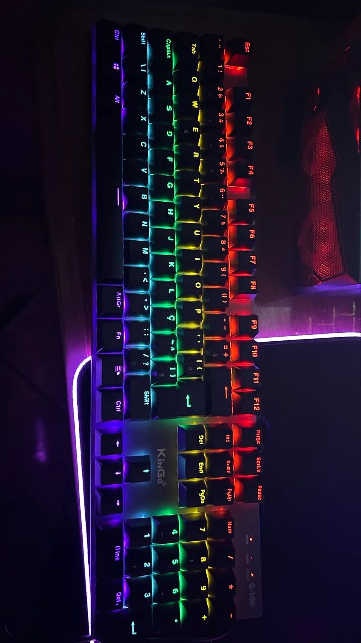 Teclado Gamer Mecânico Kingo G-100 - Foto 3