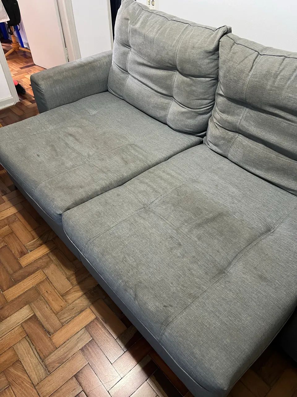 Sofa Retrátil Doha Stitch 3 lugares
