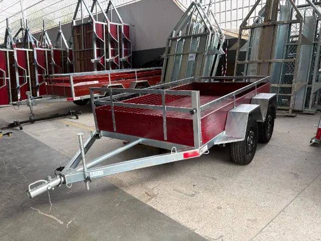 Carretinha TRUCADA 2,50X1,40 - PRONTA ENTREGA - GALVANIZADA 