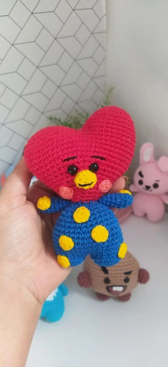 BTS Bt21 Amigurumi Crochê  - Foto 3
