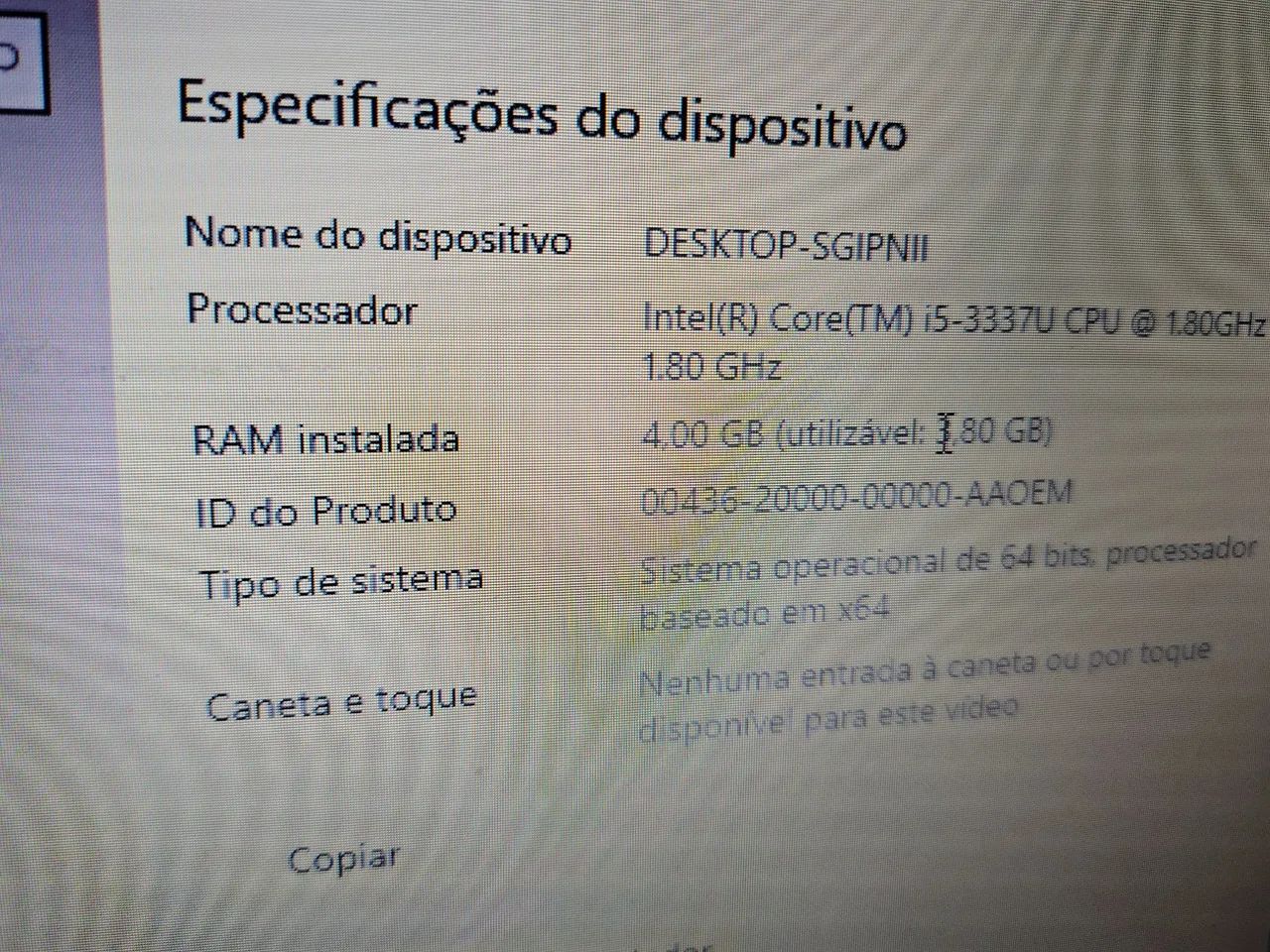 Notebook semi novo Acer Core i5 Windows 10 - Foto 5