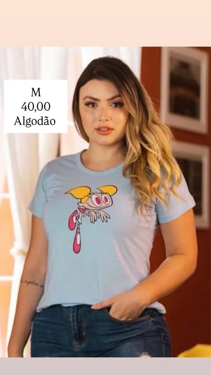 Blusas de algodão P, M e G - Foto 2