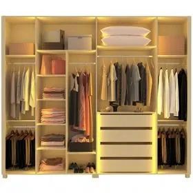 Guarda Roupa Innova Reflecta 100% MDF 6 Portas 4 Gavetas Dividimos Em Até 10x Sem Juros - Foto 2