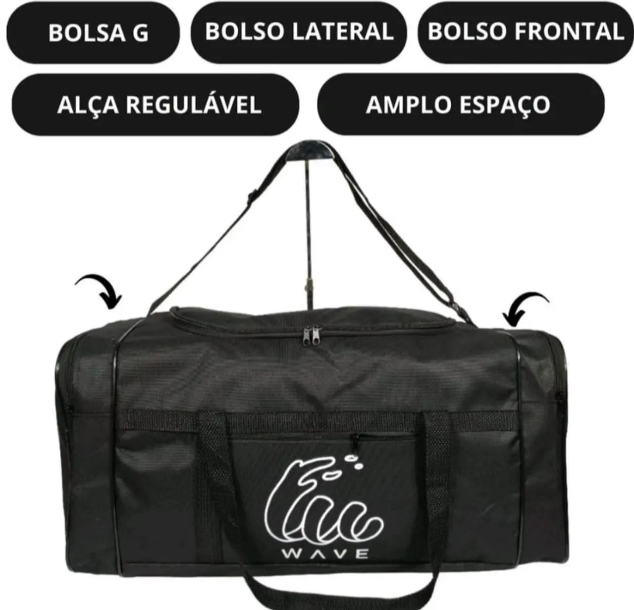 Bolsa De Viagem Mala Trabalho Grande Reforçada Academia - Foto 3